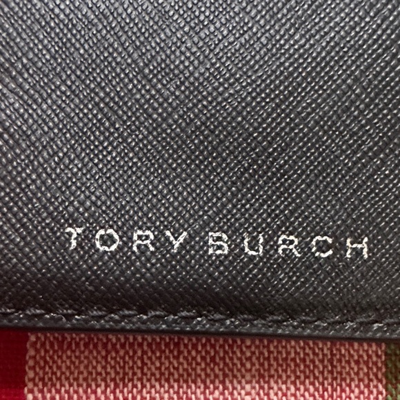 Tory Burch Black Leather Wallet with Gold Logo - Picture 7 of 13
